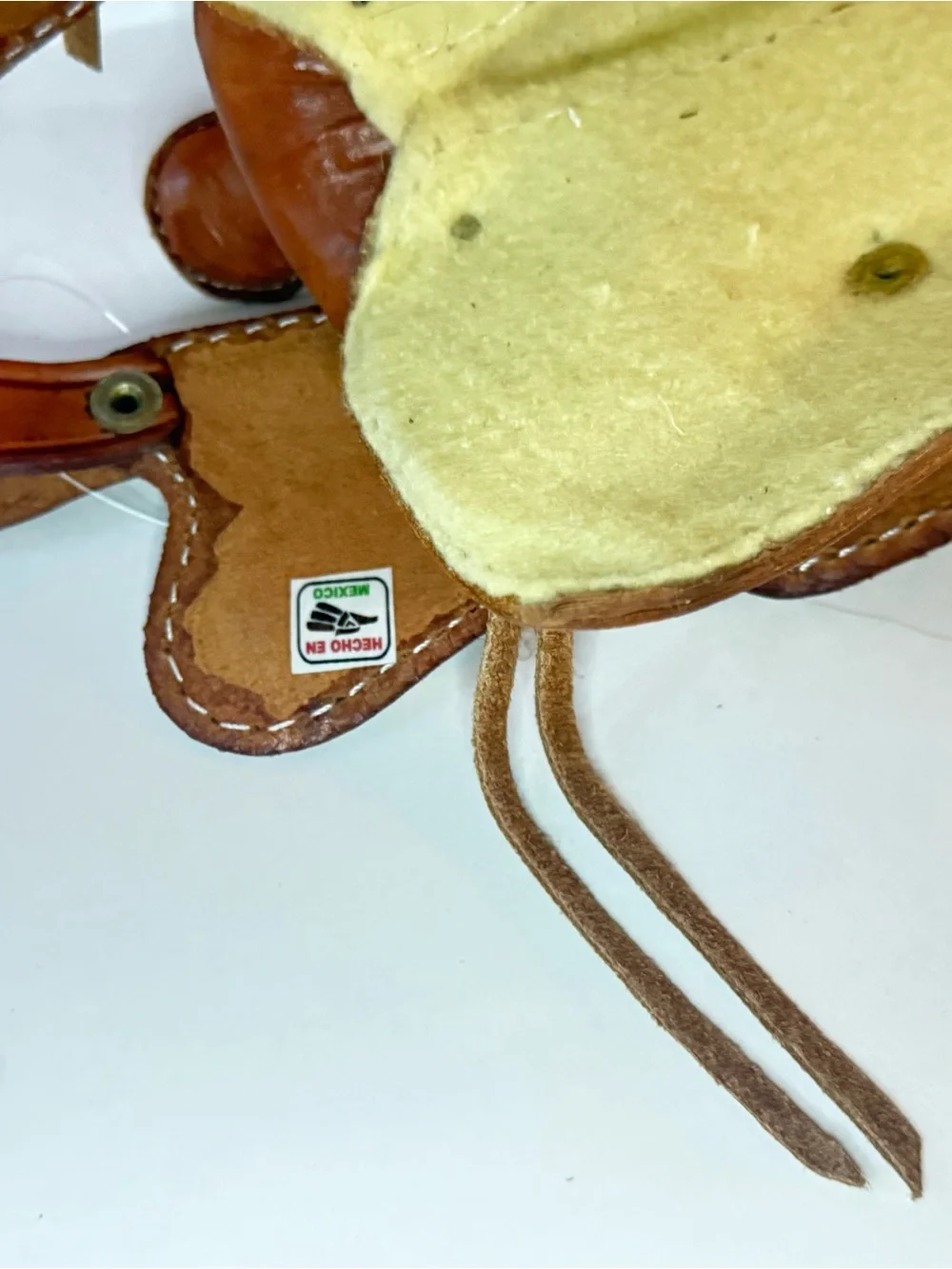 Vintage Miniature Leather Saddle